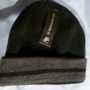 Men's JF J.Ferrar warm  Knit Hat Reversible Beanie , One size NEW